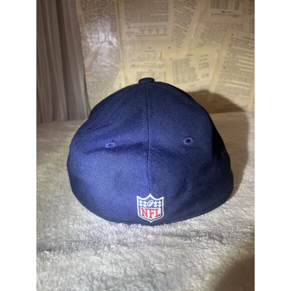 Vintage Reebok NFL Tennessee Titans Fitted Hat Cap 7 1/4 Navy Blue Team Apparel - Picture 2 of 5